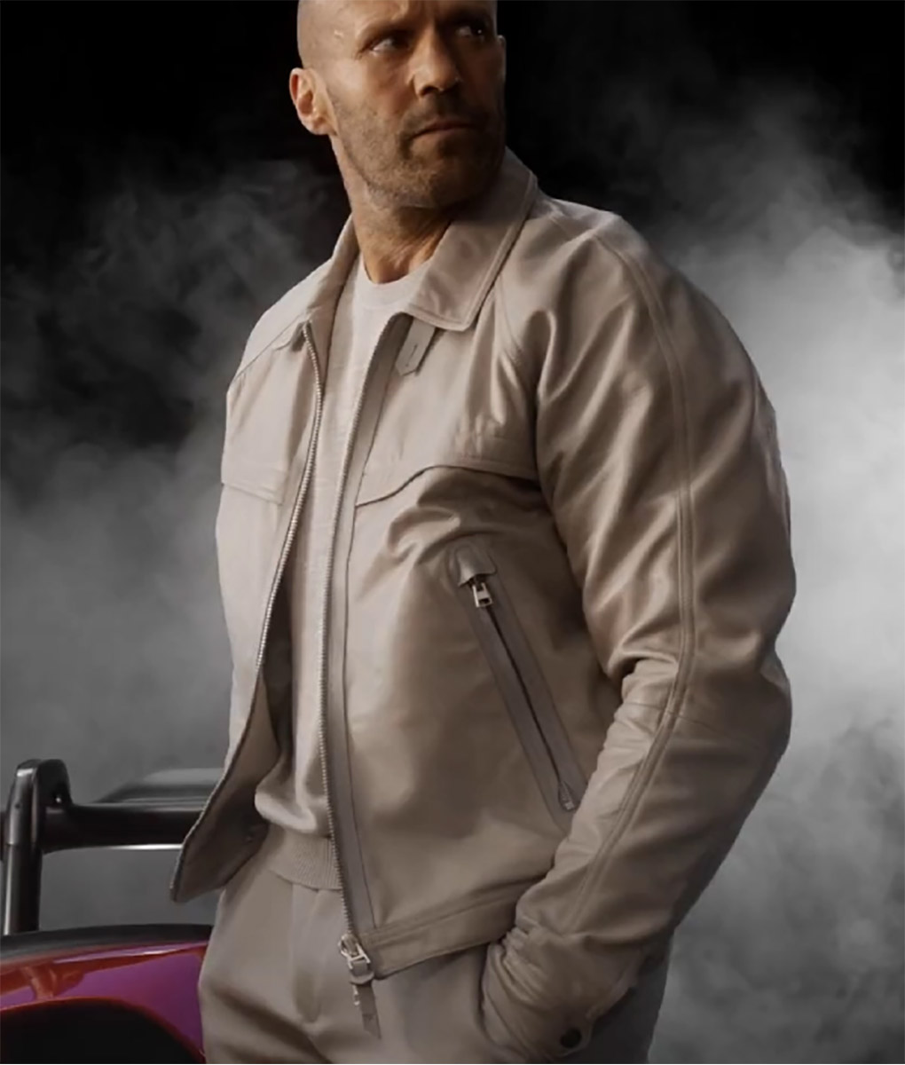 Jason Statham Cotton Beige Jacket