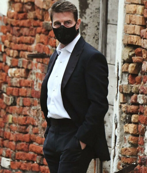 Tom Cruise Mens Black Suit