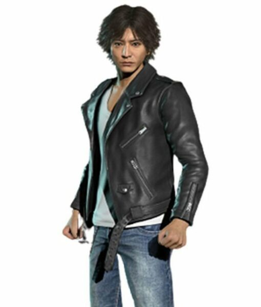 Takayuki Yagami Black Leather Jacket