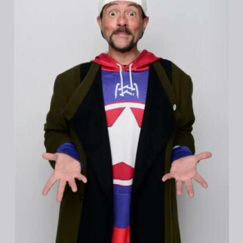 Kevin Smith Clerks III 2022 Silent Bob Green Trench Coat