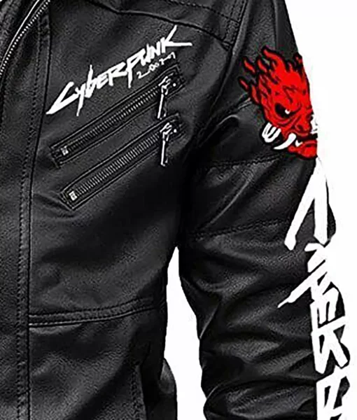Cyberpunk 2077 Video Game, Samurai Leather Jacket