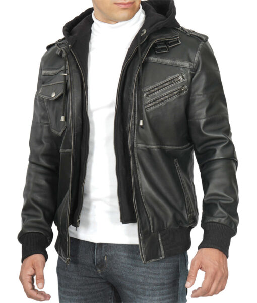 Jacket with Removable Hood