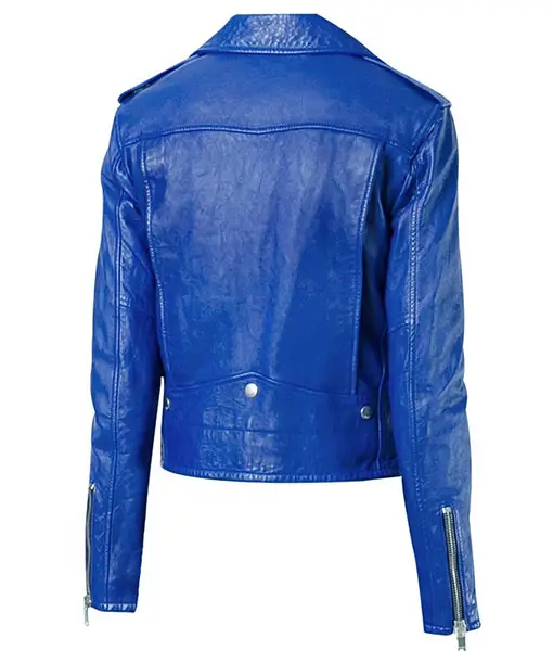 Hailey-Baldwin-Blue-Leather-Jacket-3