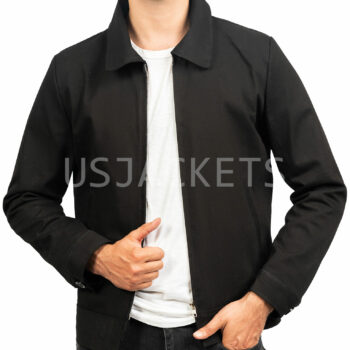 Alan Ritchson Reachers’ Black Shirt Collar Jacket