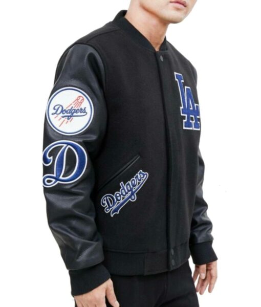 Los Angeles Dodgers Logo Varsity Jacket2