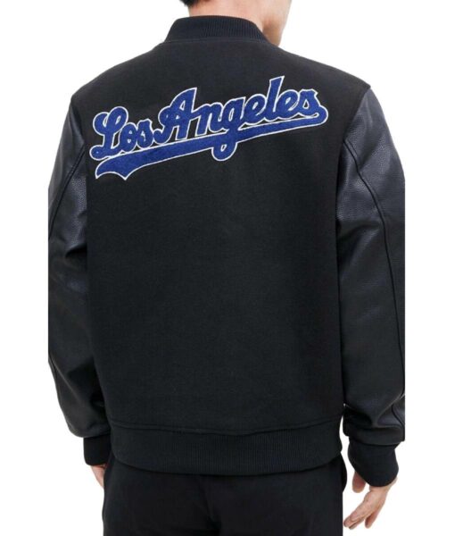 Los Angeles Dodgers Logo Varsity Jacket3