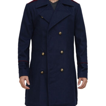 Mens Double Breasted Trench Peacoat