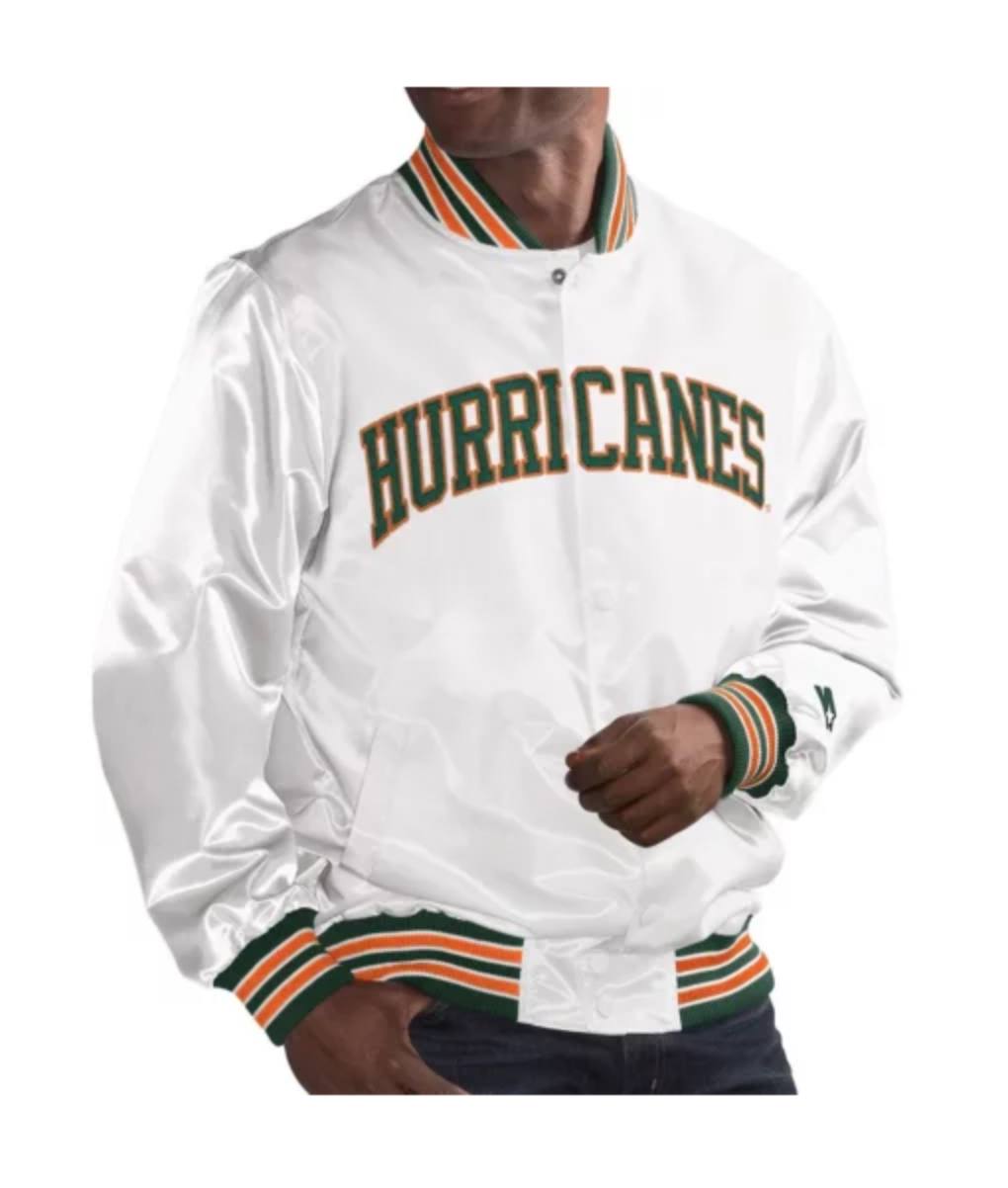 Miami Hurricanes White Jacket