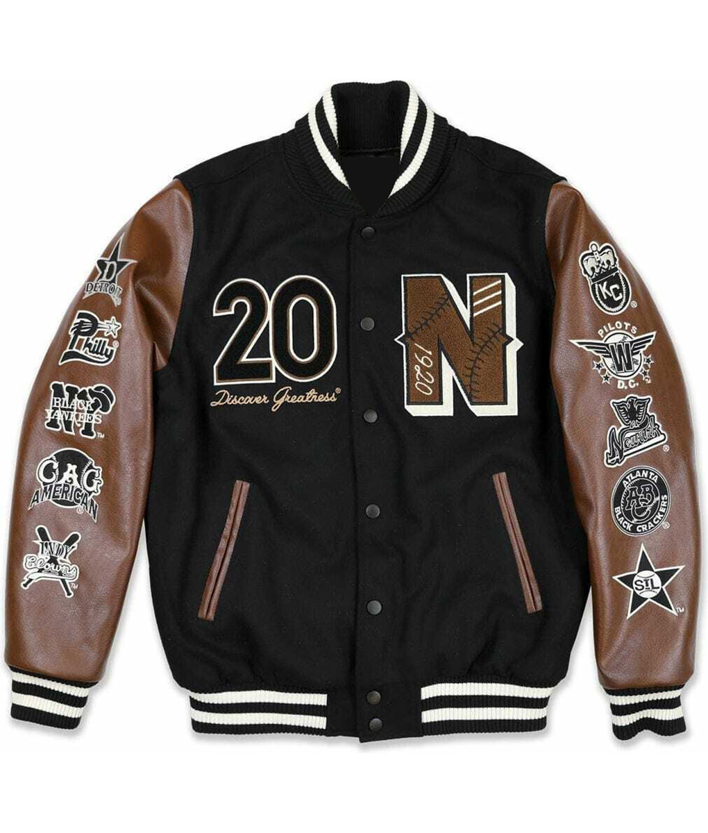 Negro League Baseball Letterman Bomber Varsity Jacket