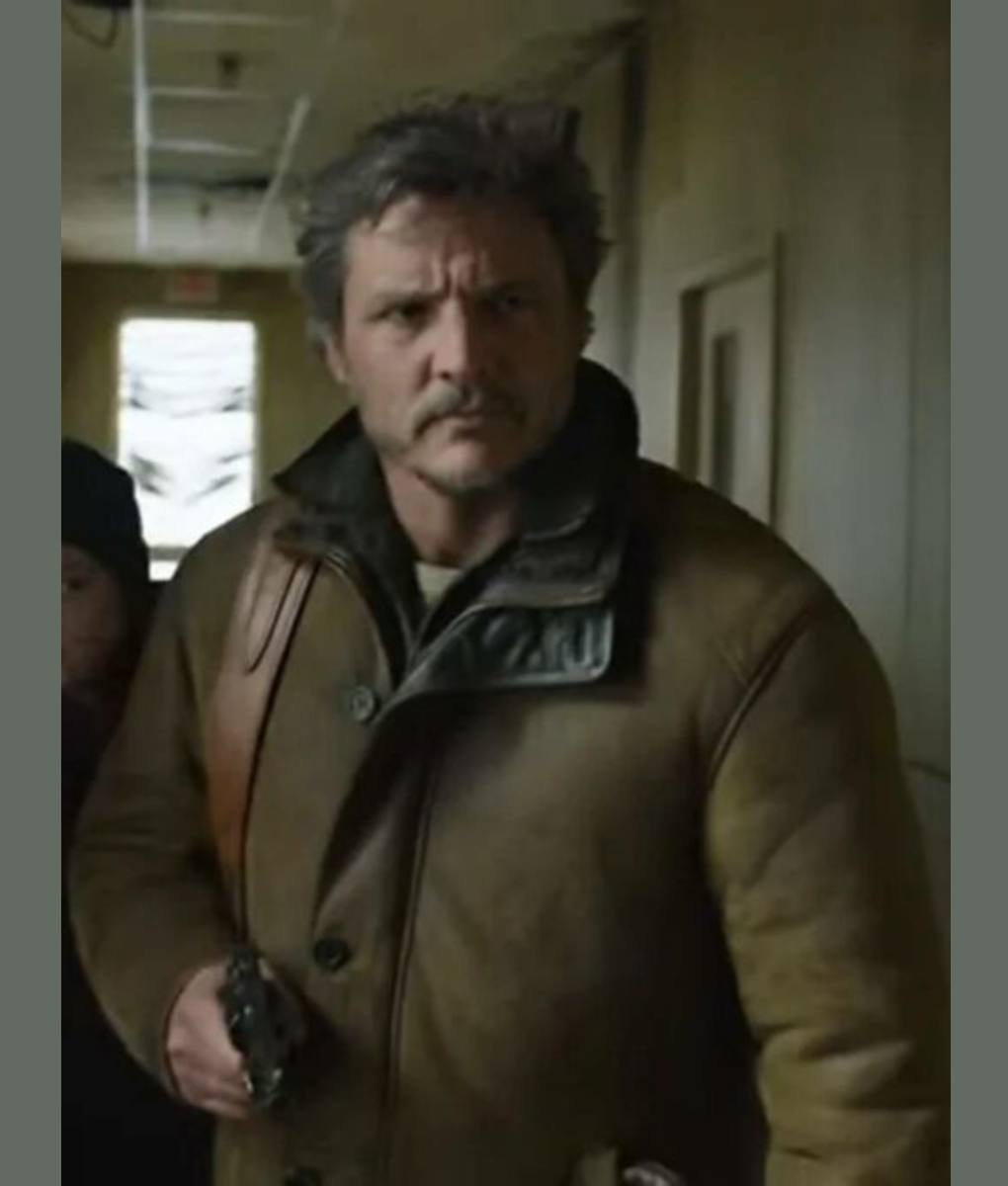 Pedro-Pascal-Brown-Leather-Jacket