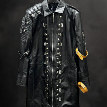 PUBG Playerunknown’s Battlegrounds Black Leather Studded Coat