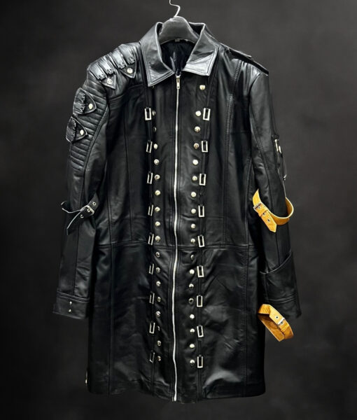 PUBG Playerunknown’s Battlegrounds Black Leather Studded Coat