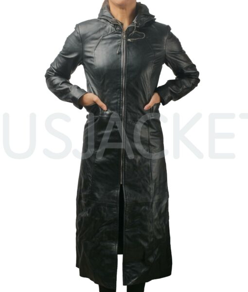 Kingdom Hearts Black Leather Trench Organization 13 Coat