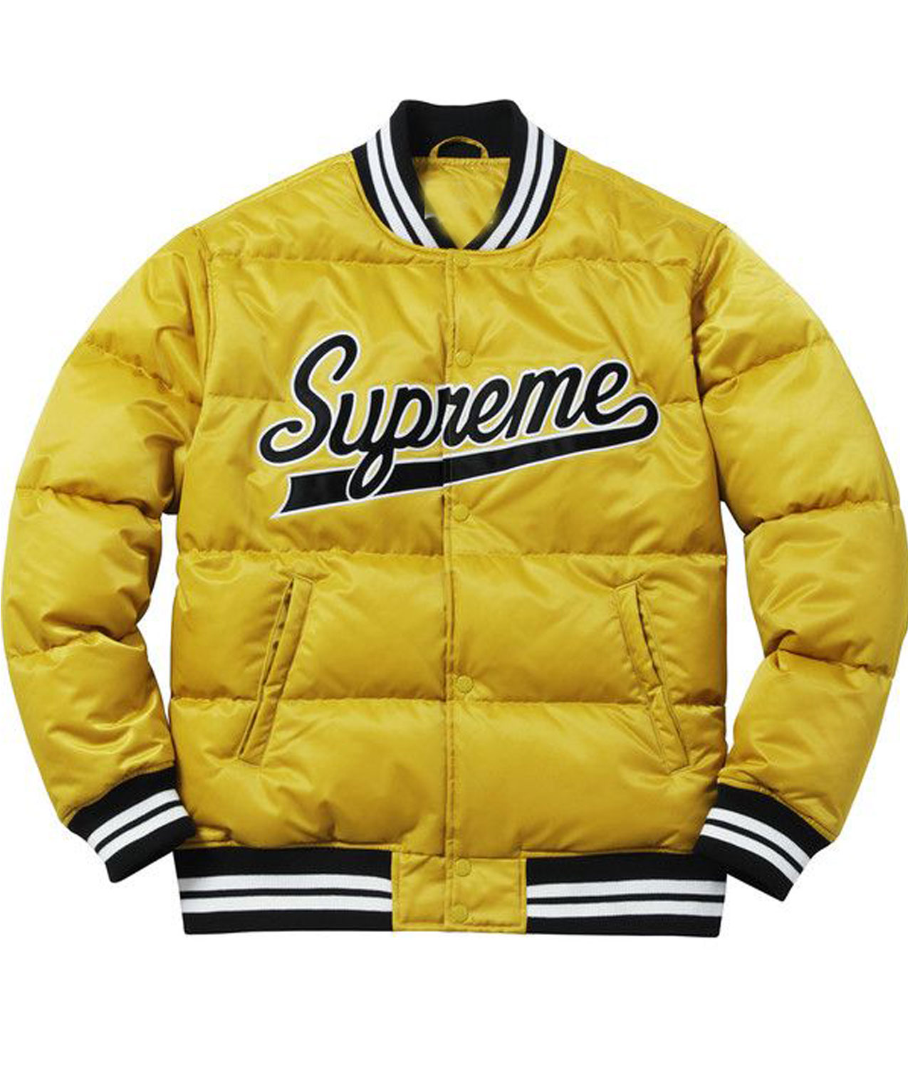 supreme puffy varsity jacket