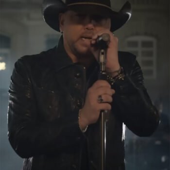 Try That in A Small Town" Jason Aldean Black Leather Jacket