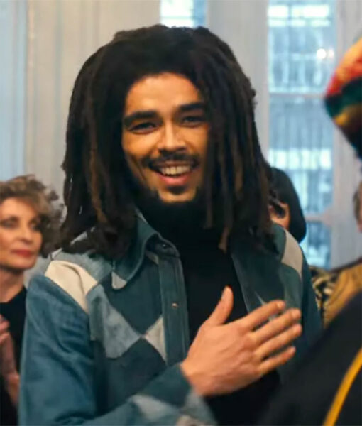Bob Marley: One Love Kingsley Ben Adir Denim Blue Jacket