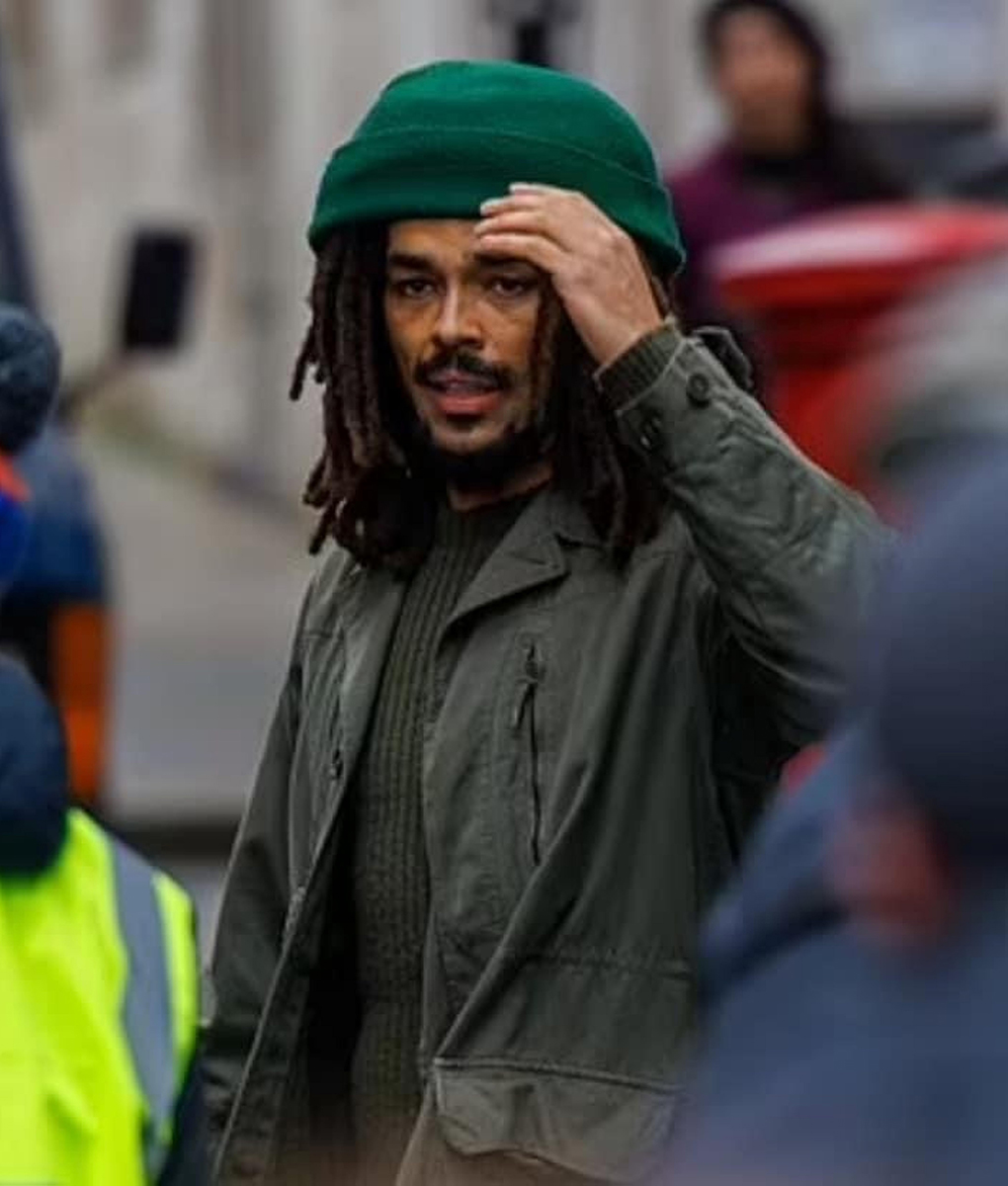 Bob Marley Green Cotton Jacket