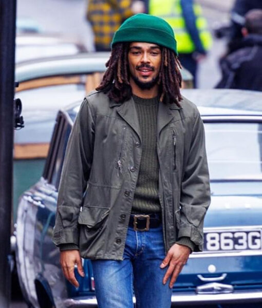 Bob Marley: One Love Kingsley Ben-adir Green Cotton Jacket