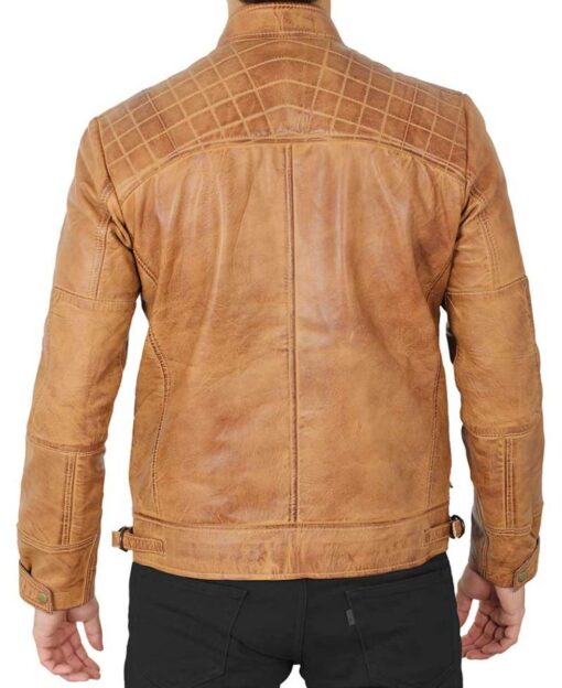 Johnson Vinateg Men's Quilted Leather Jacket