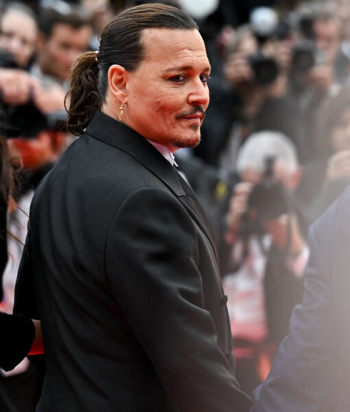 Johnny Depp Cannes Festival 2023 Black Blazer