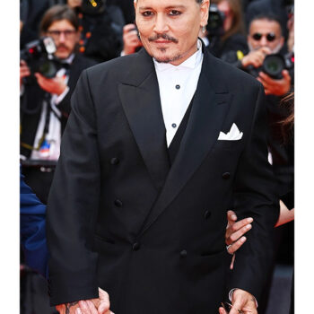 Johnny Depp Cannes 2023 Black Blazer