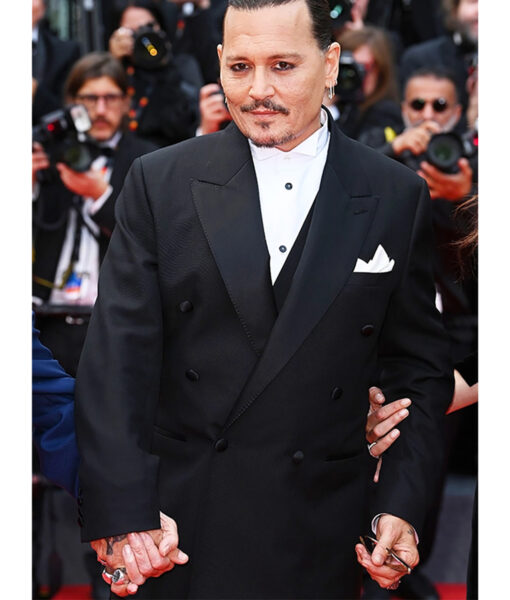 Johnny Depp Cannes 2023 Black Blazer