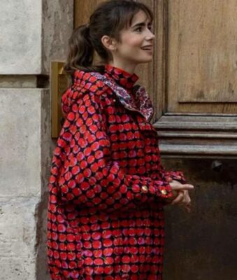 Emily In Paris S03 Lily Collins Cherries Jacket