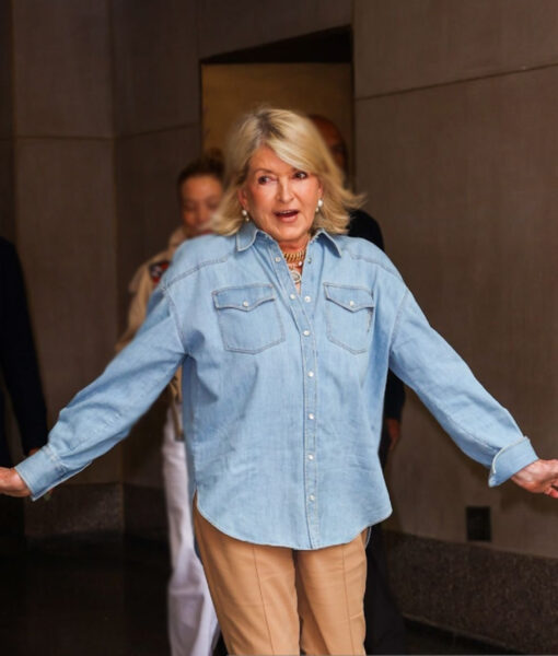Call Her Out for Being Out of Touch Martha Stewart's Sky-blue Jacket