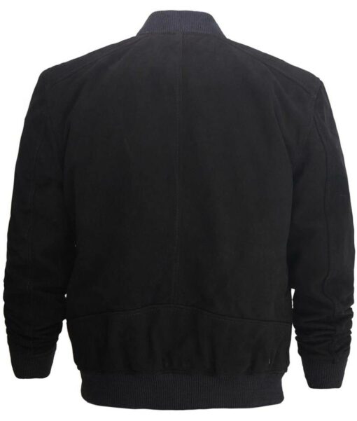 Vintage Adamsville Men's Black Suede Leather Jacket