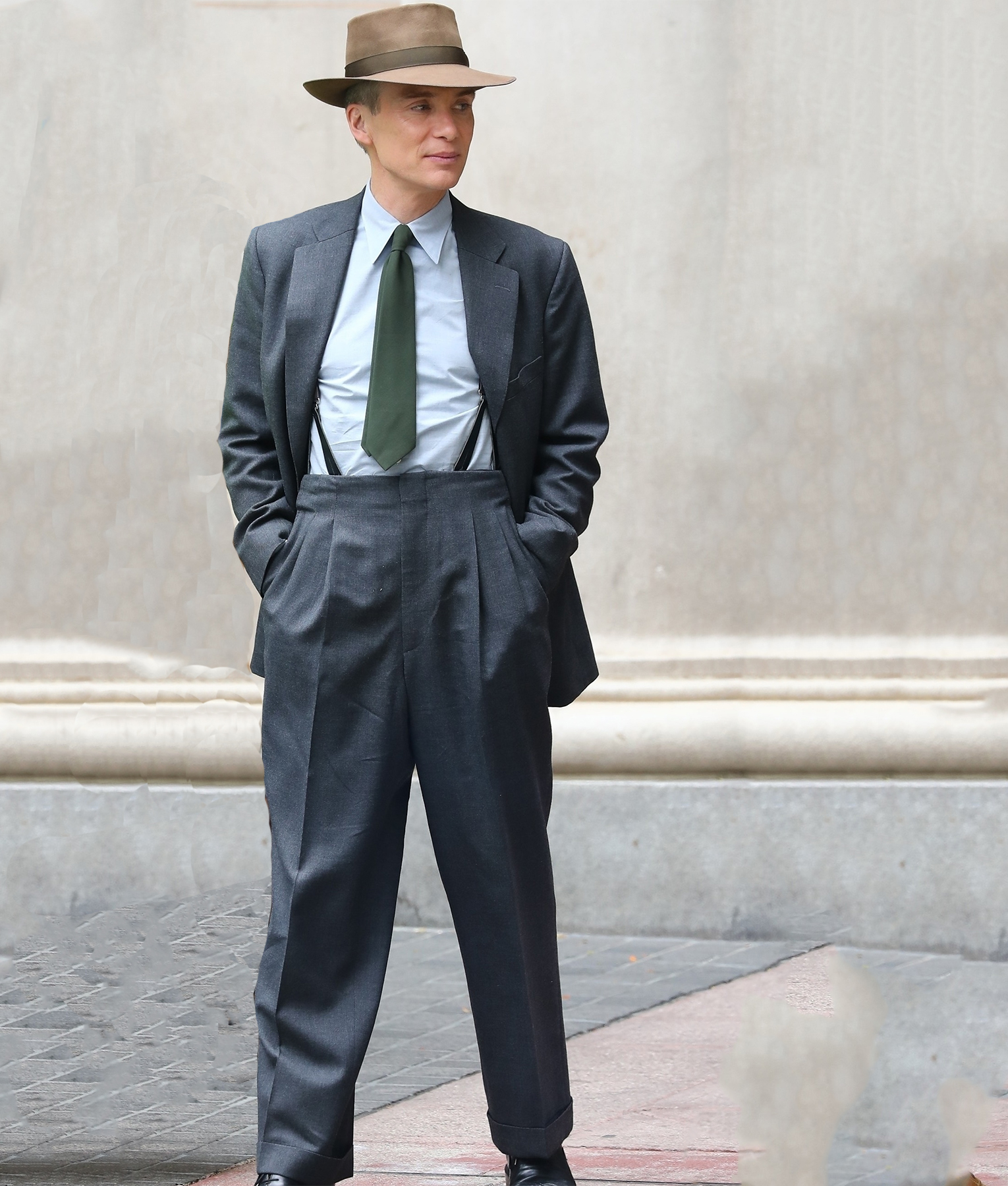 Oppenheimer 2023 Cillian Murphy Grey Suit2
