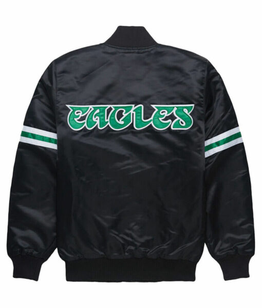 Starter NFL Philadelphia Eagles Black Bomber Jacket