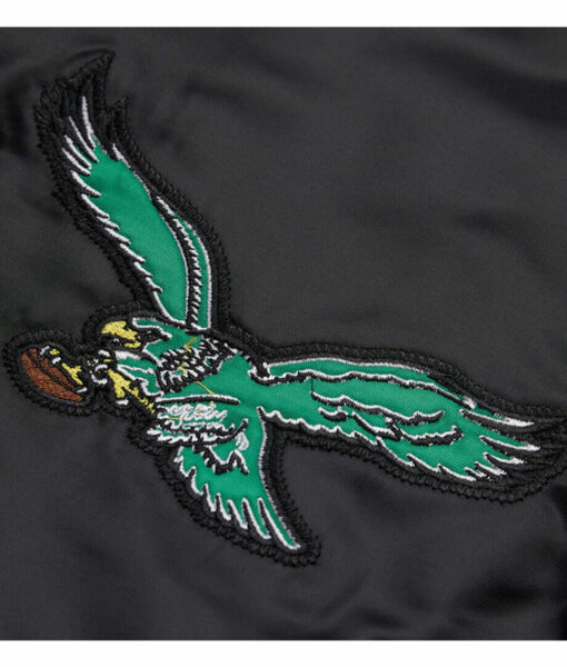 Philadelphia Eagles Black Bomber Jacket