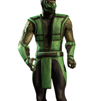 Mortal Kombat 3 Reptile Green & Black Leather Jacket