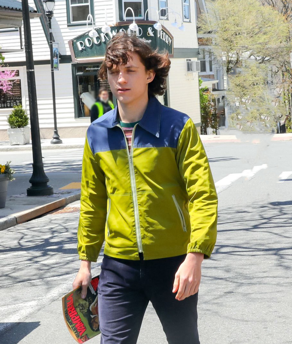 The-Crowded-Room-Tom-Holland-Green-Bomber-Jacket-4