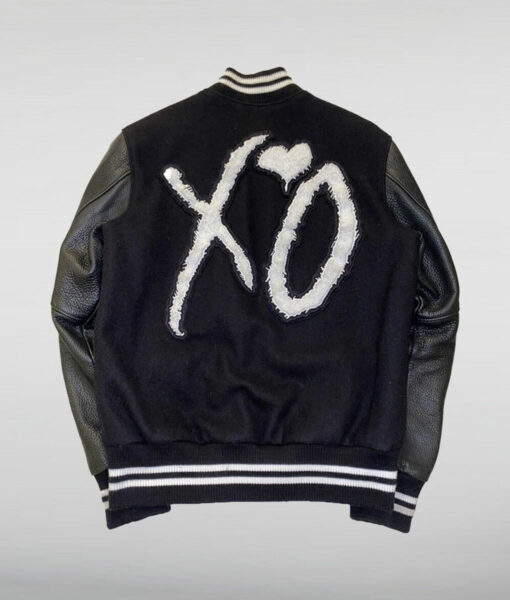 The Weeknd Award Tour XO Black Letterman Jacket