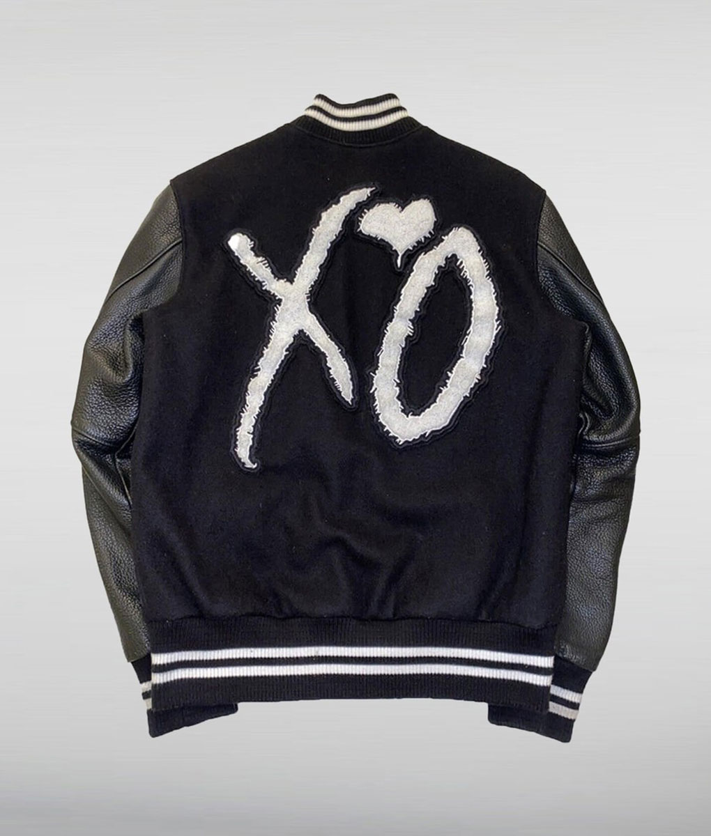 The Weeknd XO Black Varsity Jacket (1)