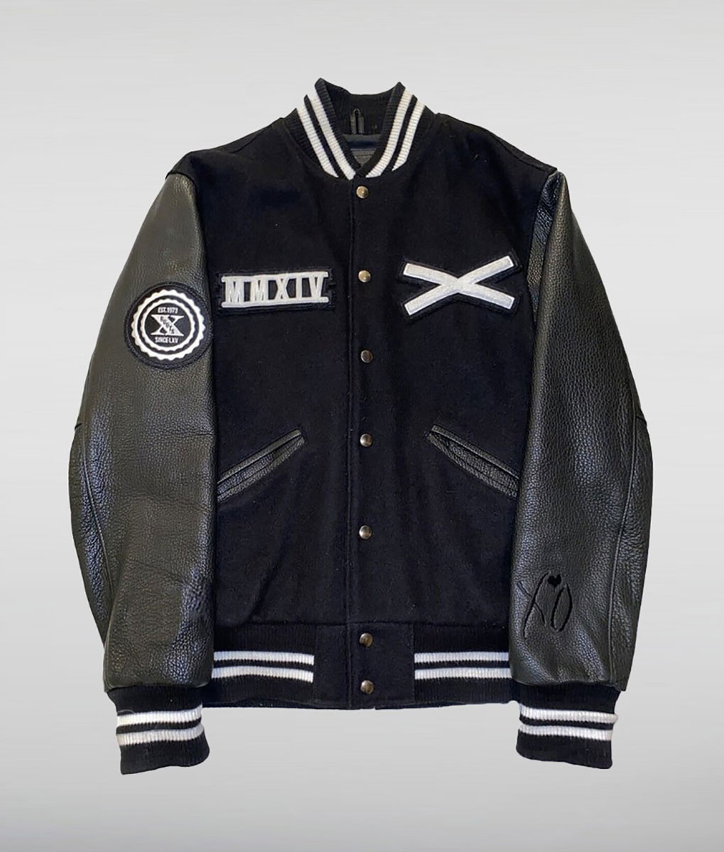 The Weeknd XO Black Varsity Jacket (3)
