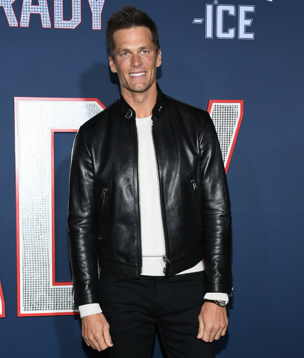 80 for Brady Los Angeles Premiere Screening Tom Brady Black Jacket