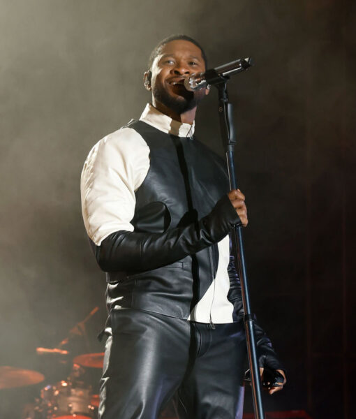 Music Show Usher Black and White Jacket