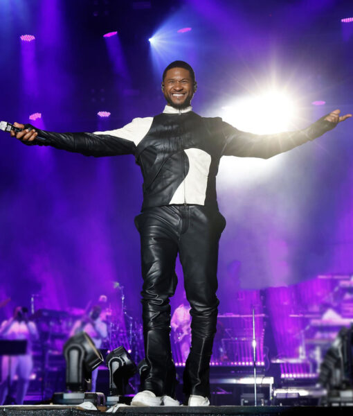 The Roots Picnic Las Vegas Music Show Usher Black and White Jacket