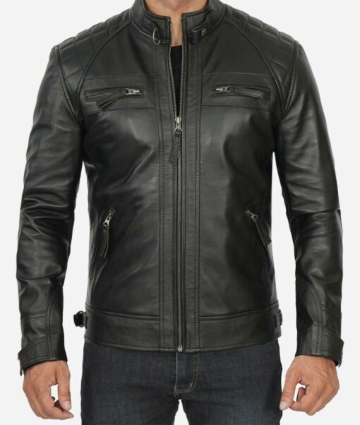 Racer Lambskin Leather Jacket