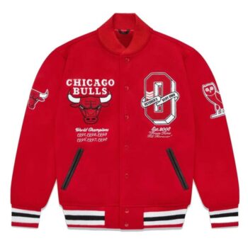 Chicago Bulls Varsity Red Wool Jacket
