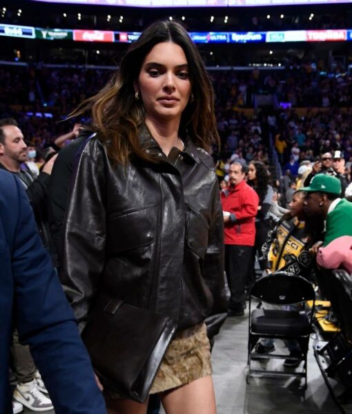Western Conference Kendall Jenner Leather Jacket