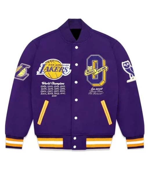 OVO Los Angeles Lakers Varsity Jacket