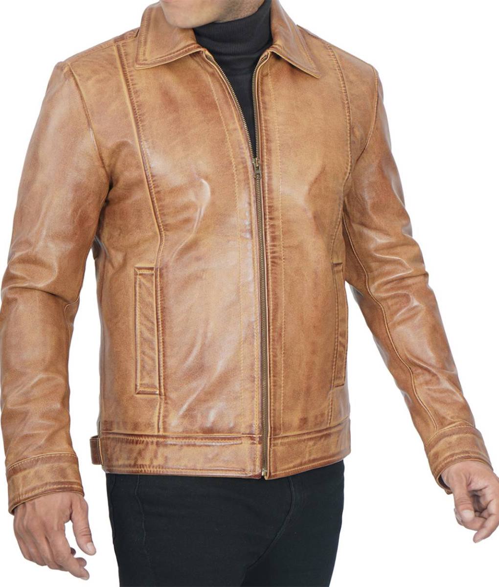 mens_yellow_real_lambskin_leather_jacket