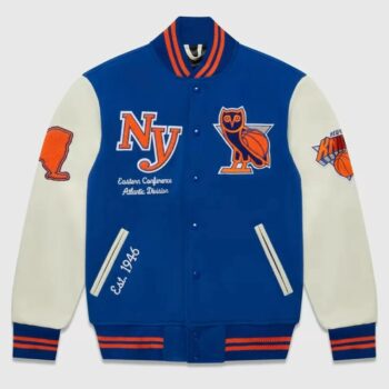 New York Knicks OVO Varsity Full-Snap Jacket