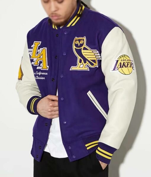 LA Lakers OVO Varsity Jacket