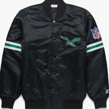 Philadelphia Eagles Black Bomber Jacket