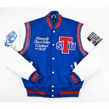 TSU Motto 2.0 Go Big Blue Varsity Jacket
