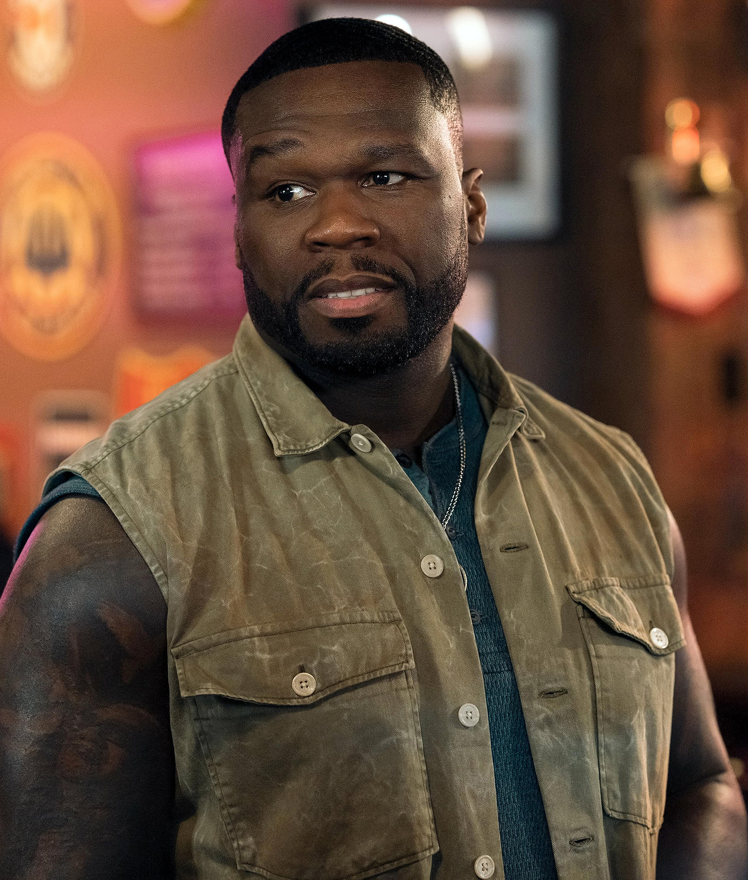 50 Cent Cotton Brown Vest (2)